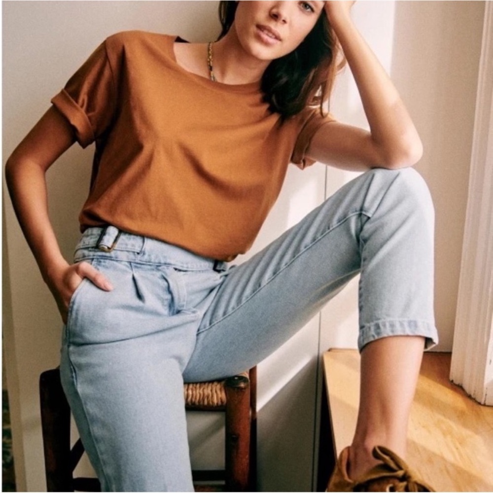 Sézane Francky Denim Jean bleu‎ clair/light blue